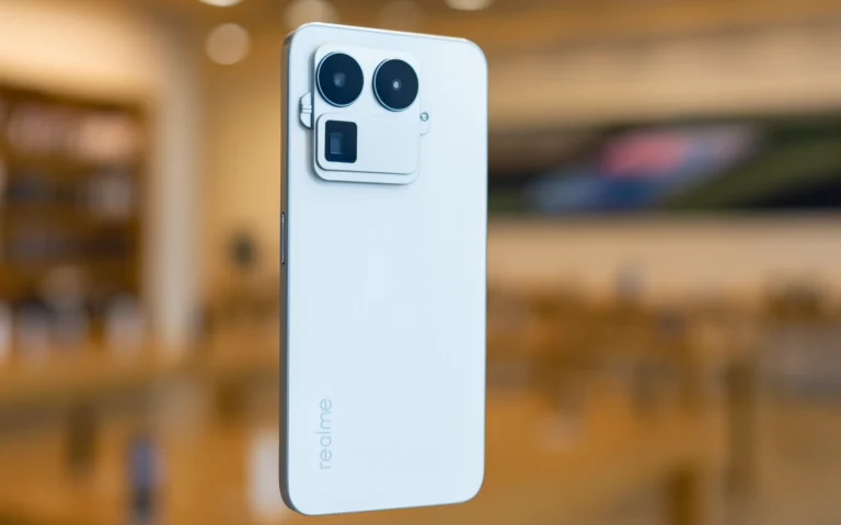 Smartphone with three interchangeable camera shells in different shapes.