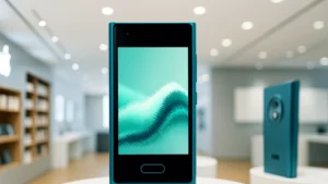 Close-up of the HMD Touch 4G phone
