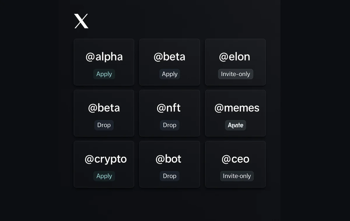 X Handle Marketplace